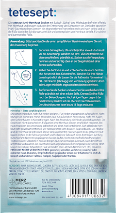 Voetmasker sokken anti-eelt (1 paar), 2 stuks