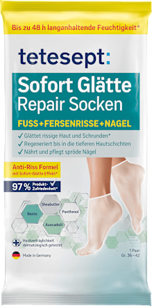 Fußmaske Socken, Sofort Glätte Repair (1 Paar), 2 St