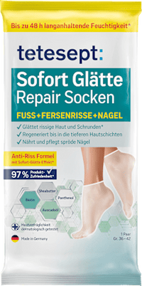 Fußmaske Socken, Sofort Glätte Repair (1 Paar), 2 St