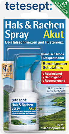 Keel- en keelspray met IJslands mos, 30 ml