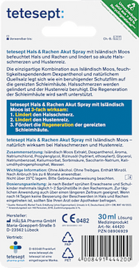 Keel- en keelspray met IJslands mos, 30 ml