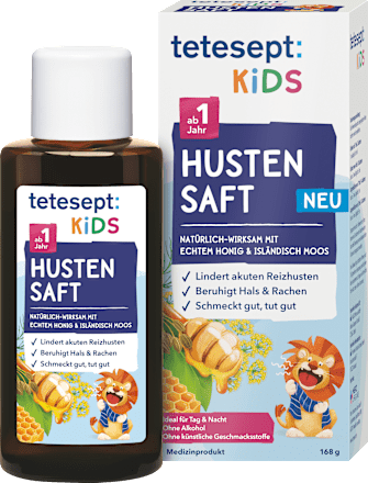Hoestsiroop voor kinderen met honing en IJslands mos, 168 g