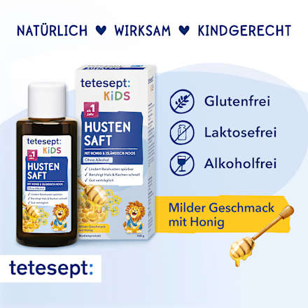 Hoestsiroop voor kinderen met honing en IJslands mos, 168 g