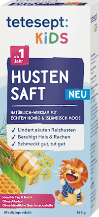 Hoestsiroop voor kinderen met honing en IJslands mos, 168 g