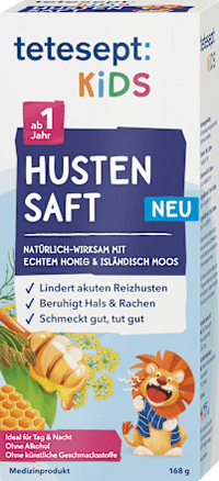 Hoestsiroop voor kinderen met honing en IJslands mos, 168 g