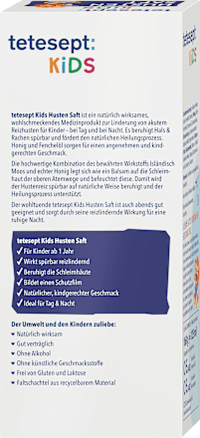 Hoestsiroop voor kinderen met honing en IJslands mos, 168 g