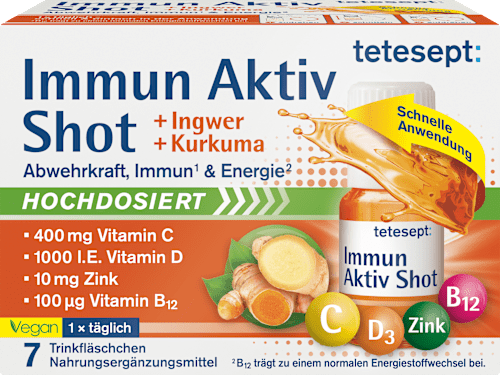 Immuunactieve gember-kurkuma drinkampullen 7 stuks, 81,76 g