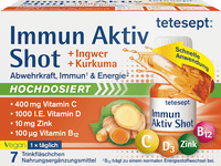 Immuunactieve gember-kurkuma drinkampullen 7 stuks, 81,76 g