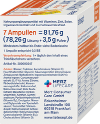 Immun aktiv Ingwer Kurkuma Trinkampullen 7 St, 81,76 g