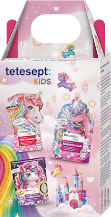 Geschenkset Kinder Badezusatz Einhornwelt 3tlg, 1 St tetesept: KIDS