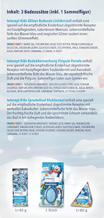 Geschenkset Kinder Badezusatz Tierwelt 3tlg, 1 St tetesept: KIDS