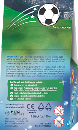 Kinderbadtoevoeging badverrassing voetbalkoorts, 1 st.