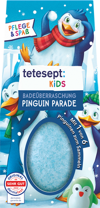 tetesept: KIDS Kinder Badezusatz Badeüberraschung Pinguin Parade, 1 St
