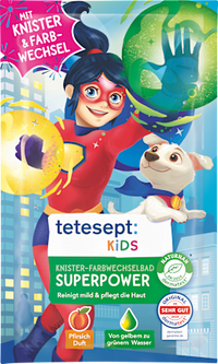 Kinder Badezusatz Knister-Farbwechselbad Superpower, 45 g
