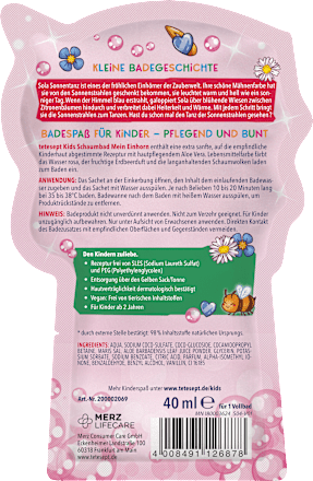 Bubbelbad Badplezier Mijn Eenhoorn, 40 ml