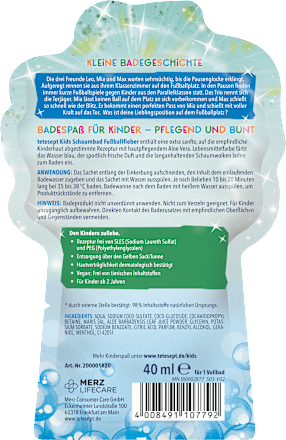 Voetbalkoorts Bubbelbad, 40 ml