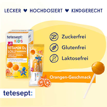 tetesept Kids Vitamin D3 Lolly 6 St, 48 g