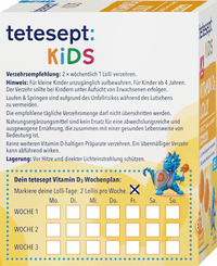 tetesept Kids Vitamin D3 Lolly 6 St, 48 g