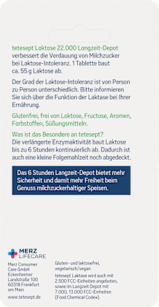 Lactase 22000 Mini Tabletten 40 stuks, 13,6 g