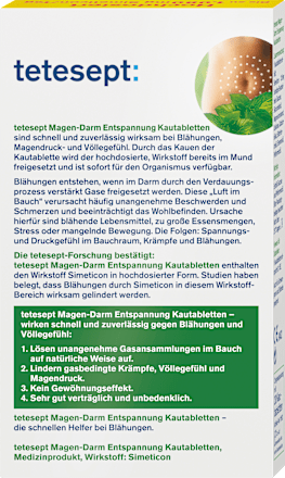 Maag- en darmontspanningstabletten, 20 stuks