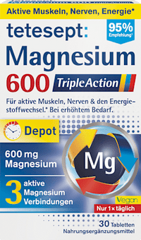 Magnesium 600 Triple Action Tabletten 30 St, 58,9 g