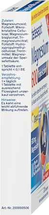 Magnesium 600 Triple Action tabletten 30 stuks, 58,9 g
