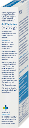 Magnesium Calcium Vitamin K + D Tabletten 40 St, 73,2 g
