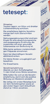 Magnesium Nacht plus Melatonin Direkt Sticks 20 St, 36 g