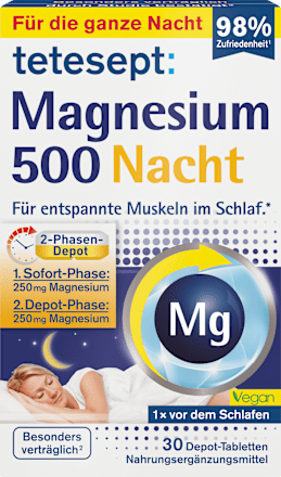 Magnesium Nachttabletten 30 stuks, 42,6 g