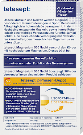 Magnesium Tabletten Nacht 30 St, 42,6 g