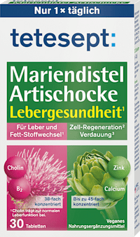 Mariendistel Artischocke Lebergesundheit Tabletten 30 St, 33 g
