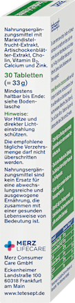 Mariendistel Artischocke Lebergesundheit Tabletten 30 St, 33 g