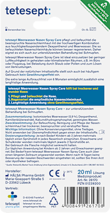 Zeewater Neusspray Verzorging, 20 ml