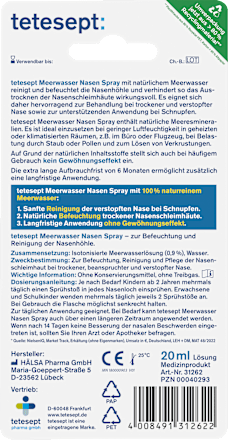 Neusspray met zeewater, 20 ml