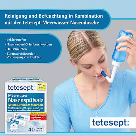 Neusspoelzout met zeewater, 40 stuks