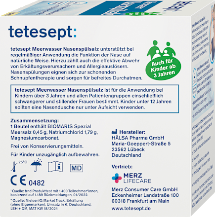 Meerwasser Nasenspülsalz, 40 St