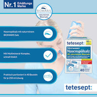 Neusspoelzout met zeewater, 40 stuks