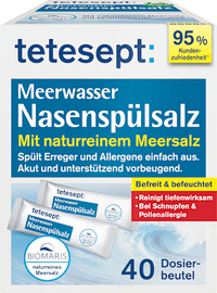Neusspoelzout met zeewater, 40 stuks