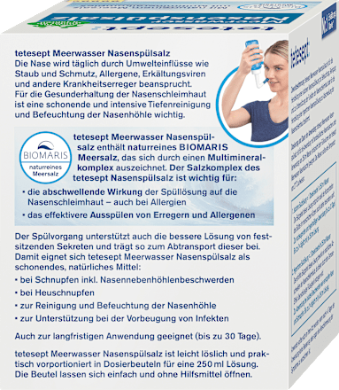 Meerwasser Nasenspülsalz, 40 St