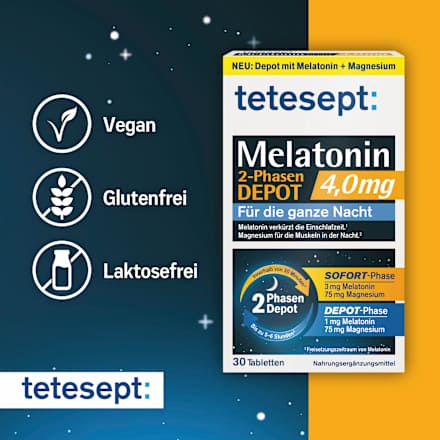 Melatonin 2 Phasen Depot 4mg, 30 St