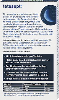 Melatonin Intens Mini Tabletten, 30 St