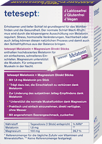 Melatonin + Magnesium Direkt Sticks 20 St, 36 g