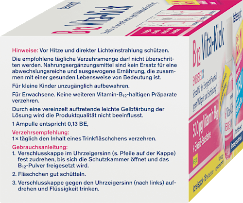 Vita-Kick B12 drinkampullen 18 stuks, 192,5 g