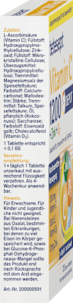 Vitamin C 1200 Depot + Zink + D3 Tabletten 30 St, 43,8 g tetesept