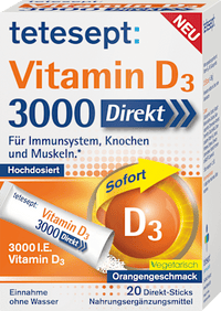 Vitamine D 3000 IE directe sticks 20 stuks, 36 g