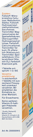 Vitamin D3 10.000 I.E. Wochendepot Tabletten 12 St, 6 g