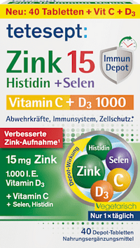 tetesept Zink 15 Depot Tabletten 40 St, 20 g