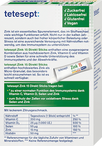 Zink 15µg Sticks 20 St, 40 g