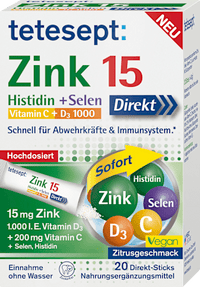 Zink 15µg sticks, 20 stuks