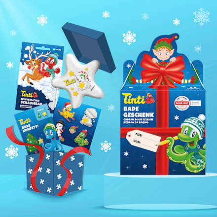 Geschenkset Kinder Badezusatz Badegeschenk Weihnachten 4tlg, 1 St Tinti